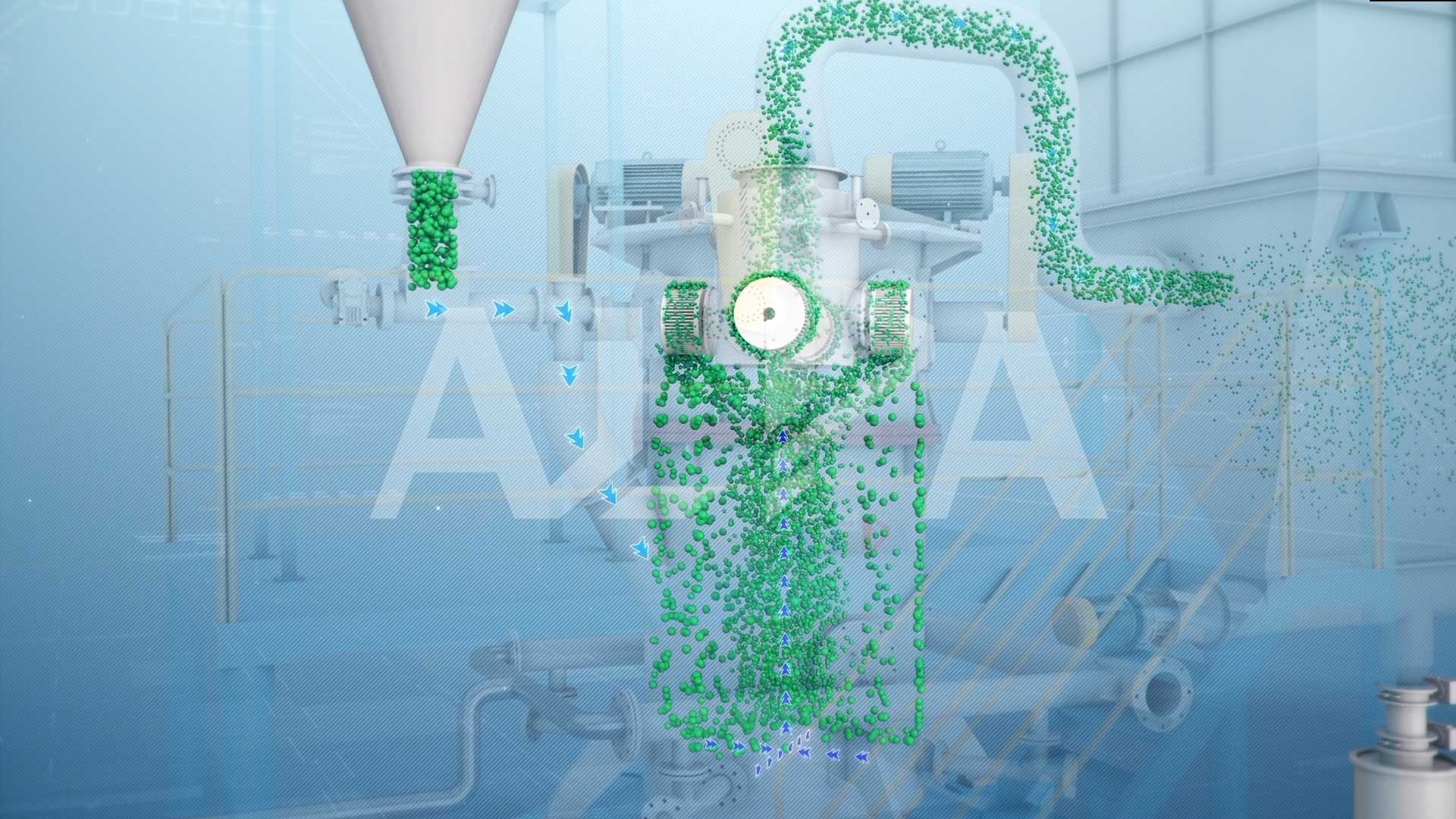 Air Jet Mill MQW Multiple Classifying Wheel working principle ALPA