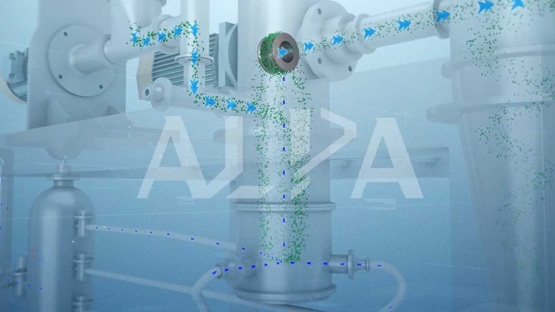 ThreeInOne Laboratory Air Jet mill working principle ALPA VIDEO